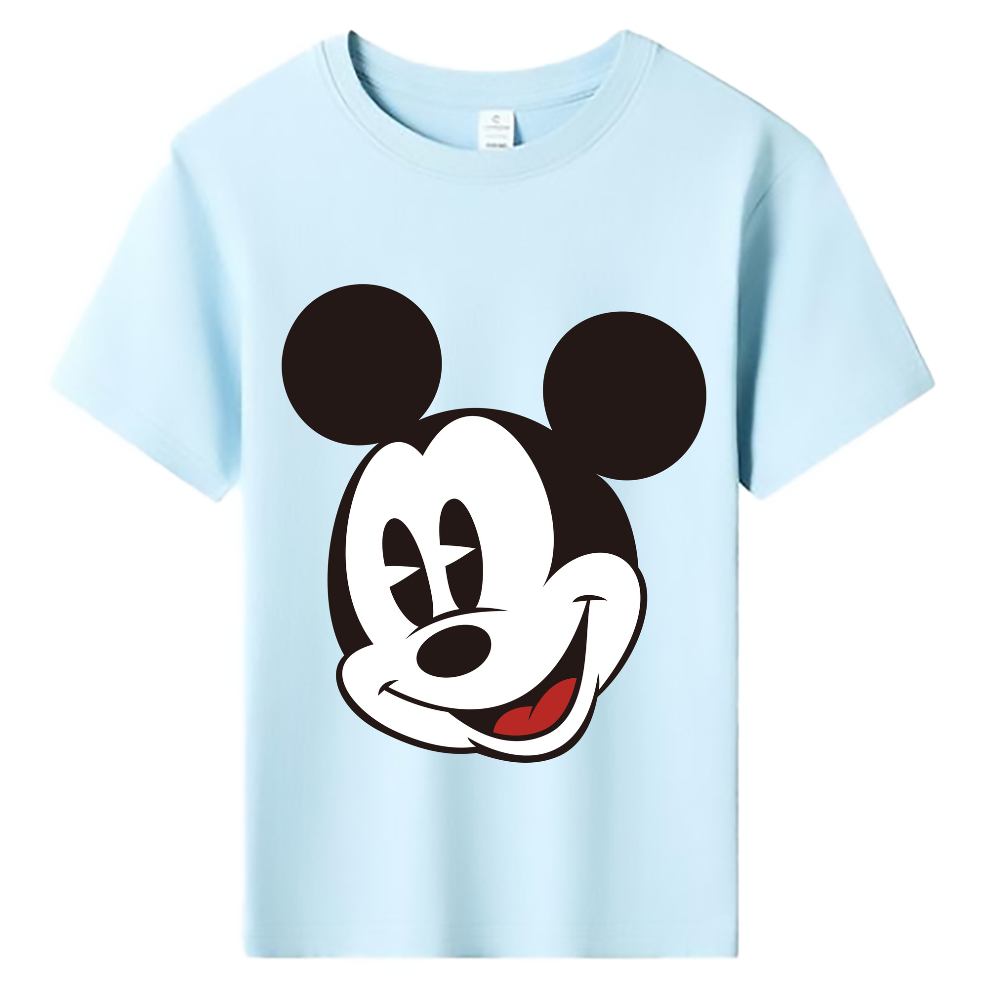 ミッキーマウス Mickey Mouse 綿100％キッズTシャツ（フロントプリント）